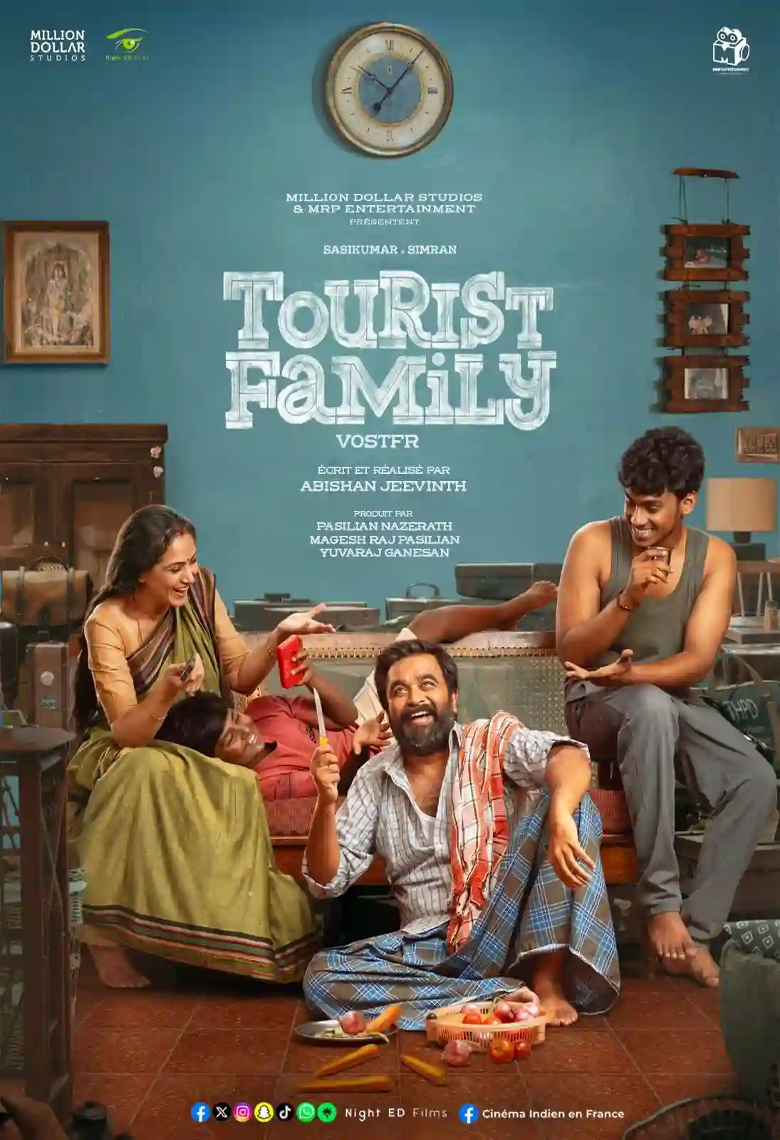 Tourist Family (2025) HEVC HDRip ORG. [Hindi – Tamil] x265 ESubs