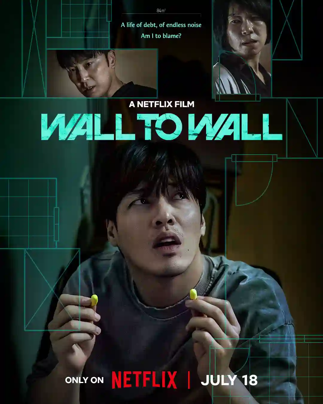 Wall to Wall (2025) NF WEB-DL [Hindi+Korean] x265 Esub